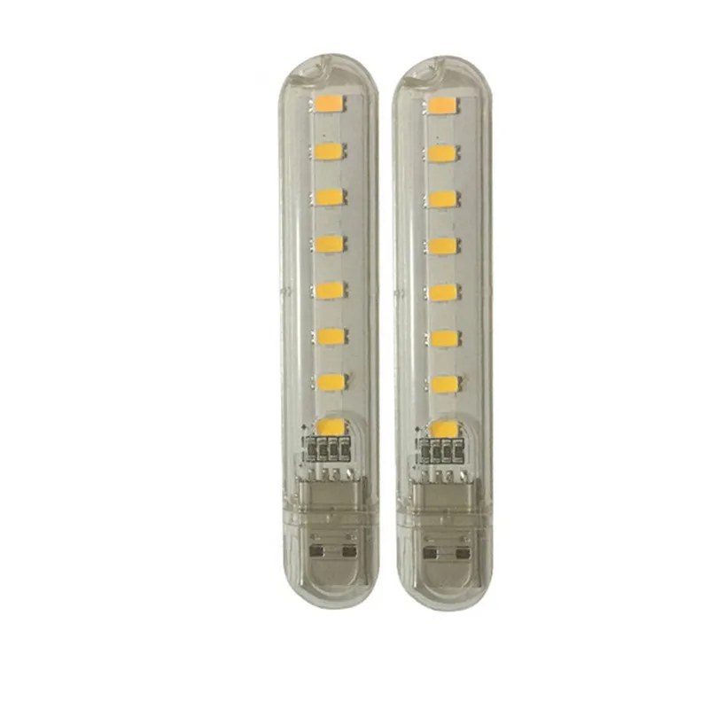 Мини лампа с USB SMD5730 3 светодиода книга светильник s Светодиодные лампы трубки