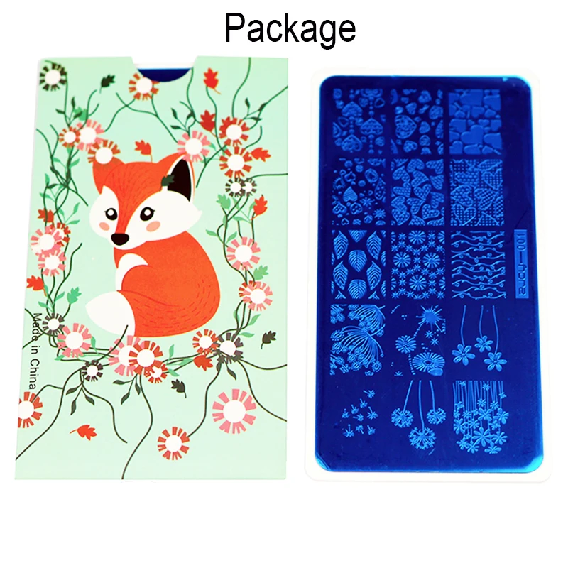 

DIY Different Flower Design Nail Art Stamping Plates Garden DIY Nail Image Stamp Plates Manicure Template 3D Nail Painting Tools
