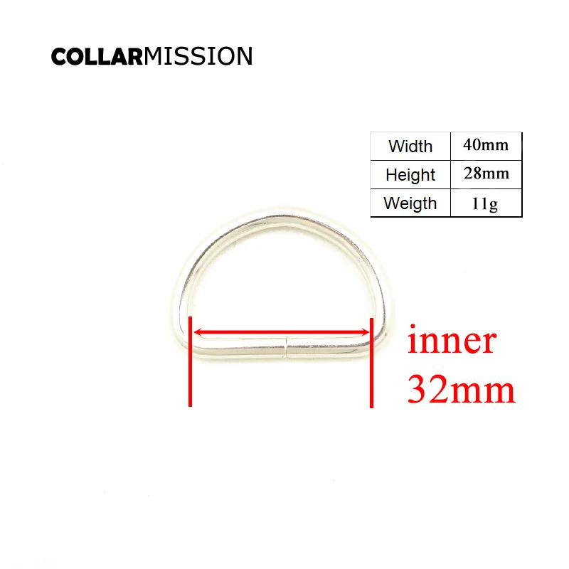 Металлическая пряжка для ошейника домашнего животного прочная D образная