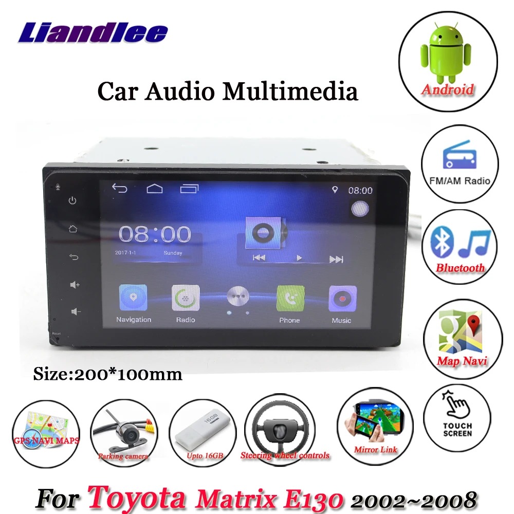 Автомобильный Android Системы для Toyota матрица E130 2002~ 2006 2007 2008 Радио Стерео gps навигации HD Сенсорный экран Мультимедиа Дисплей