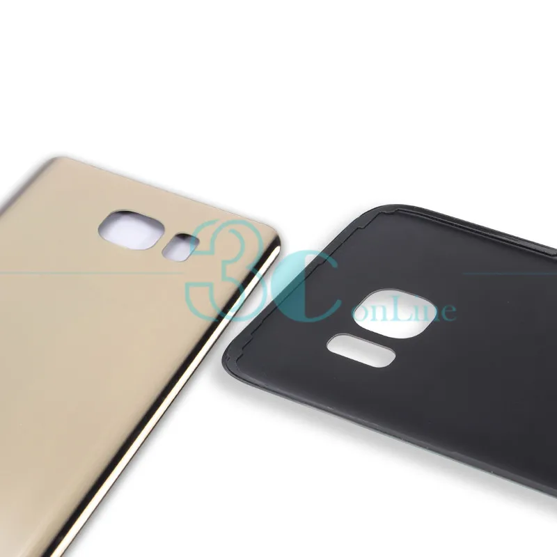 Для Samsung Galaxy S7 Edge задняя крышка для батареи стекло + пластик PC дверь корпус 3 м клей