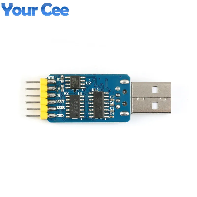Многофункциональный модуль преобразования USB CP2102 в TTL RS232 RS485 6 1 с