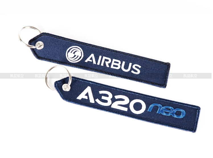 Airbus логотип A320 neo багажная бирка дорожные аксессуары Deep Blue с вышивкой Подарочная