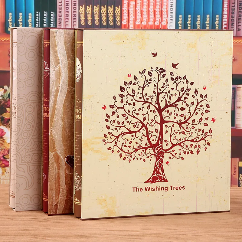 400 карманов Interleaf большой емкости фотоальбом Свадьба Дети с рисунками из