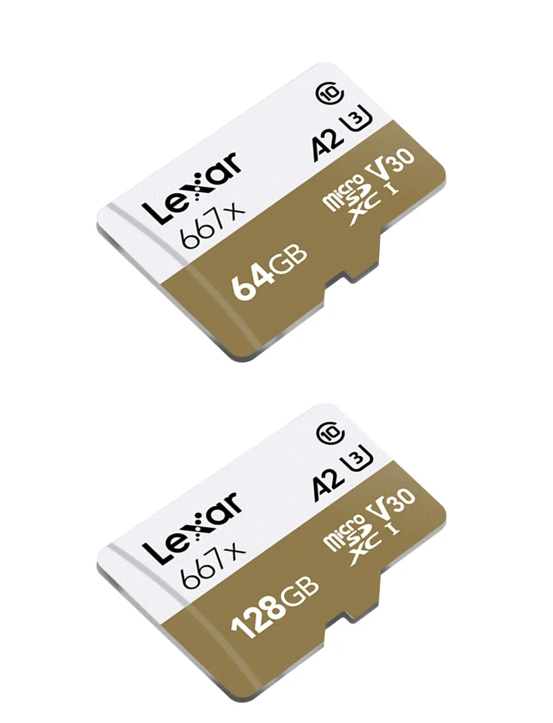 Lexar Профессиональный 667x microSDXC UHS-I Micro SD карты 128 ГБ V30 U3 Class 10 A2 100 МБ/с. TF карта, карта памяти Micro SD для смартфонов и планшетов