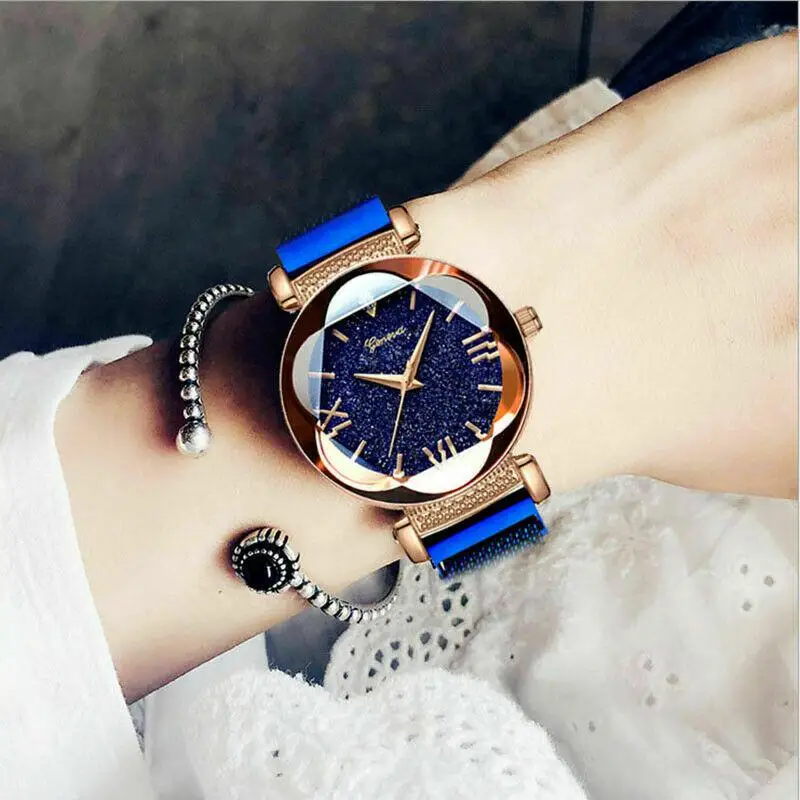 Роскошные часы HobbyLane с магнитными ремешками и звездным небом Модные женские