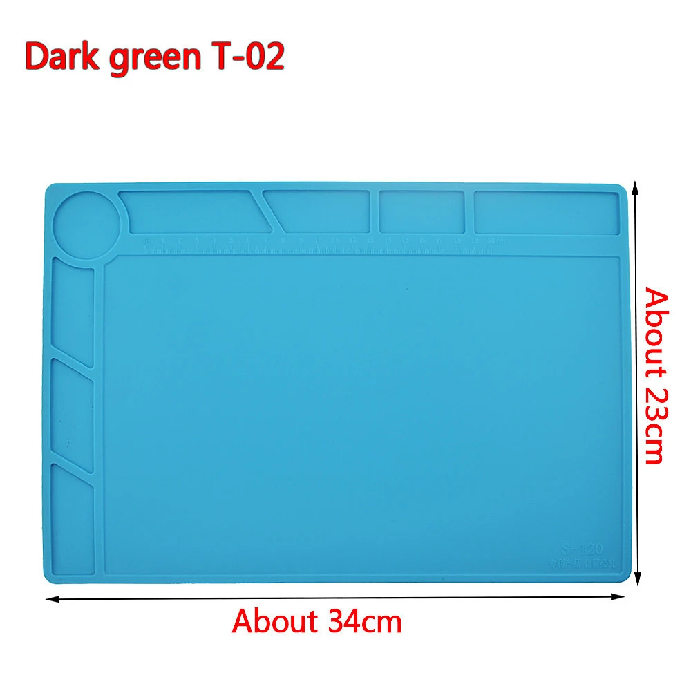 Heat-resistant Soldering Mat Silicone Heat Gun BGA Station Insulation Pad Repair Tools Maintenance Platform Desk | Инструменты