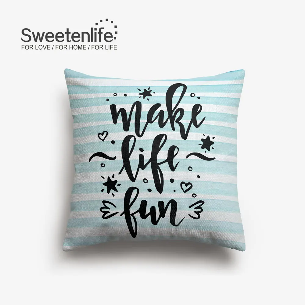 Sweetenlife Американский Стильный чехол для подушки 50x50 см белая льняная Подушка домашний декор с высоким уровнем Класс удобные Наволочки домашний декор - Цвет: SL0219