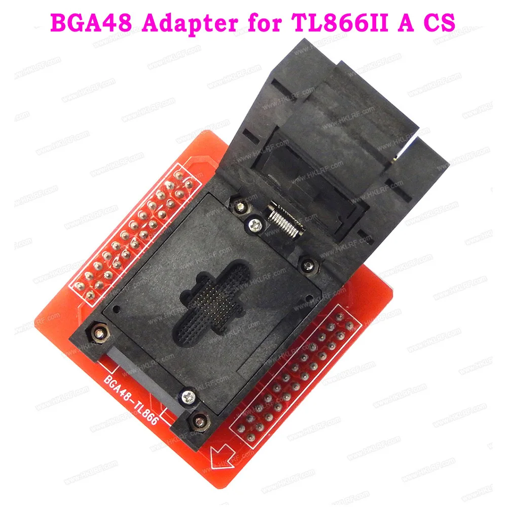 Разъем адаптера BGA48 для USB программатора Minipro TL866II Plus TL866CS TL866A|Калькуляторы| |