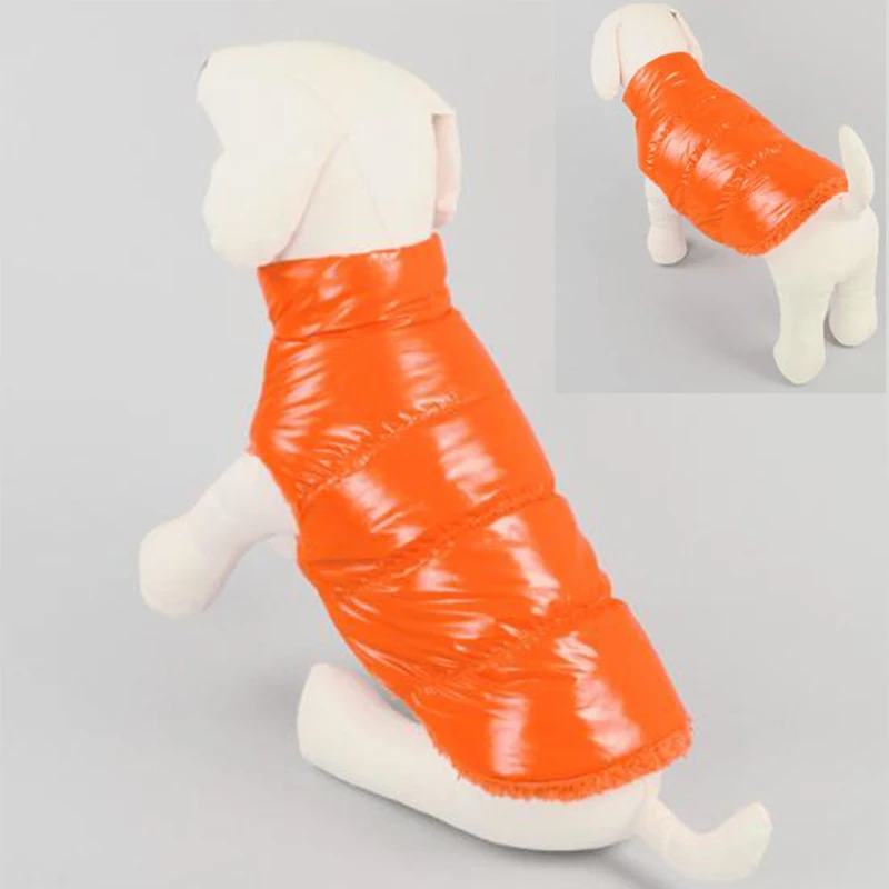 Comwarm/Новые теплые пуховики ярких цветов для домашних животных зимняя жилетка