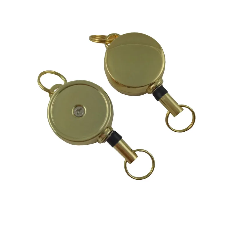 

1 Pcs Novelty Metal Badge Reel for Access Card Retractable Chain for Work Card Testificate ID IC Card Holder Reel