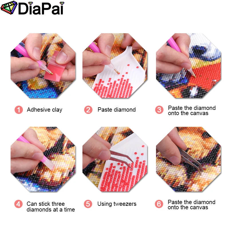 DIAPAI фото на заказ Алмазная картина 5D DIY из страз вышивка 3D Вышивка крестом