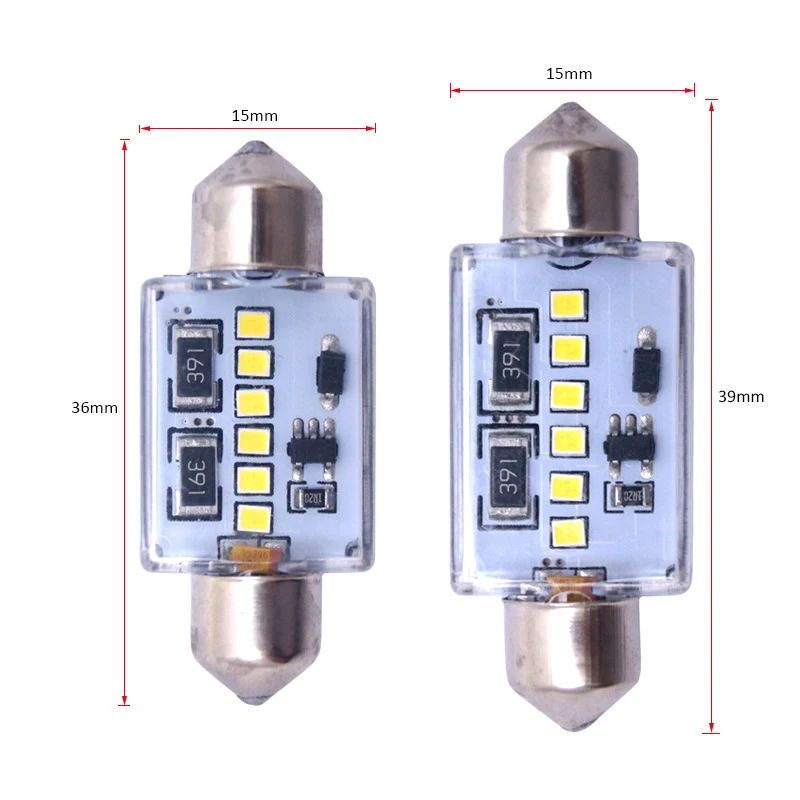 YSY 2X 31 мм 36 39 41 C5W C10W 6 SMD 2016 светодиодный светильник CANBUS без ошибок автомобильный