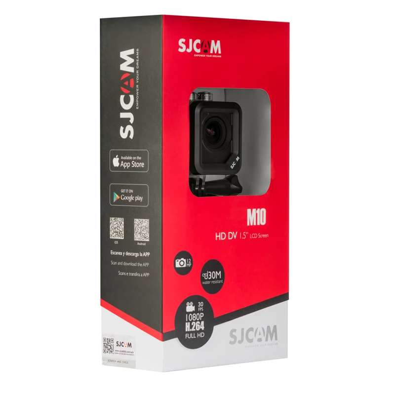 Оригинальная Спортивная Экшн-камера SJCAM M10 Full HD 1080P для дайвинга на глубине до 30 м, водонепроницаемая камера для съемки на шлеме, Спортивная камера s
