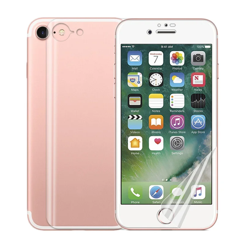 Передняя и задняя мягкая ПЭТ пленка аксессуары для телефонов Apple IPhone 7 Защита