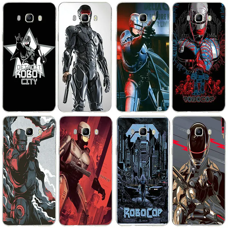 Чехлы для телефонов из тонкого ТПУ Samsung S2 S3 S4 S5 Mini S6 S7 Edge S8 S9 S10 Plus Lite Note 5 8 9 Fundas Robocop