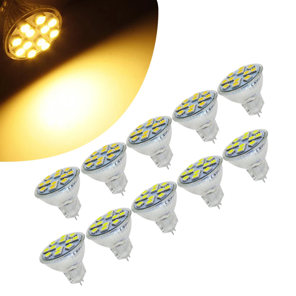

10pcs/Lot MR11 LED Lamp DC 12V Led Spotlight Mini Cup Shape GU4 Light Bulb 5050 SMD Replace Lamps For Home Lighting JQ