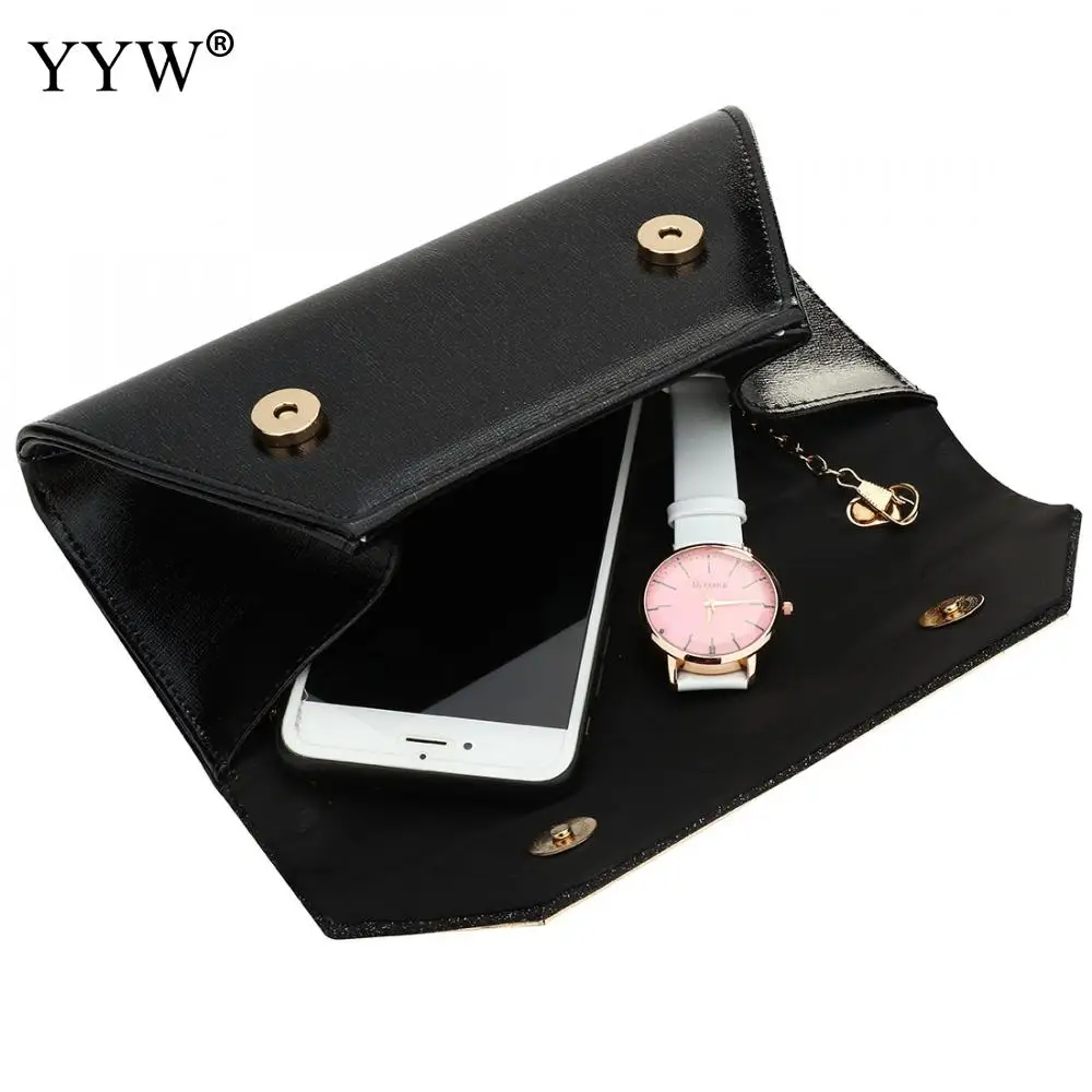 YYW черные конверты клатчи Кристальные стразы сумка женский клатч женская