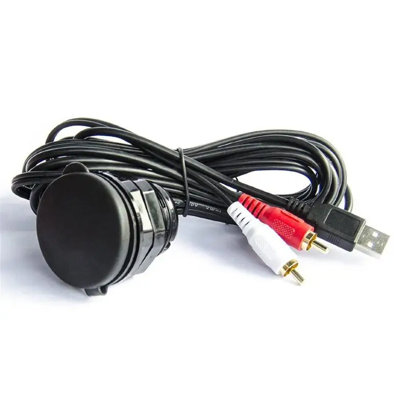 Автомобильное крепление для установки USB/AUX 1/8 2 RCA Удлинительный кабель AV