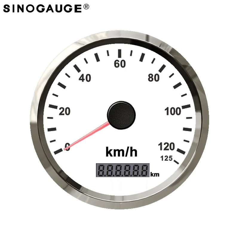 3 3/8 &quotМорской GPS Спидометр лодки яхты Замена Белый Водонепроницаемый IP67 0 ~ 125 км/ч