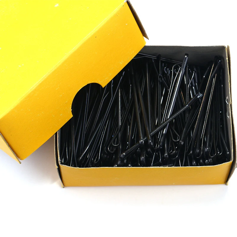 1 коробка черные невидимые заколки для волос Шпилька девочек волнистые прямые