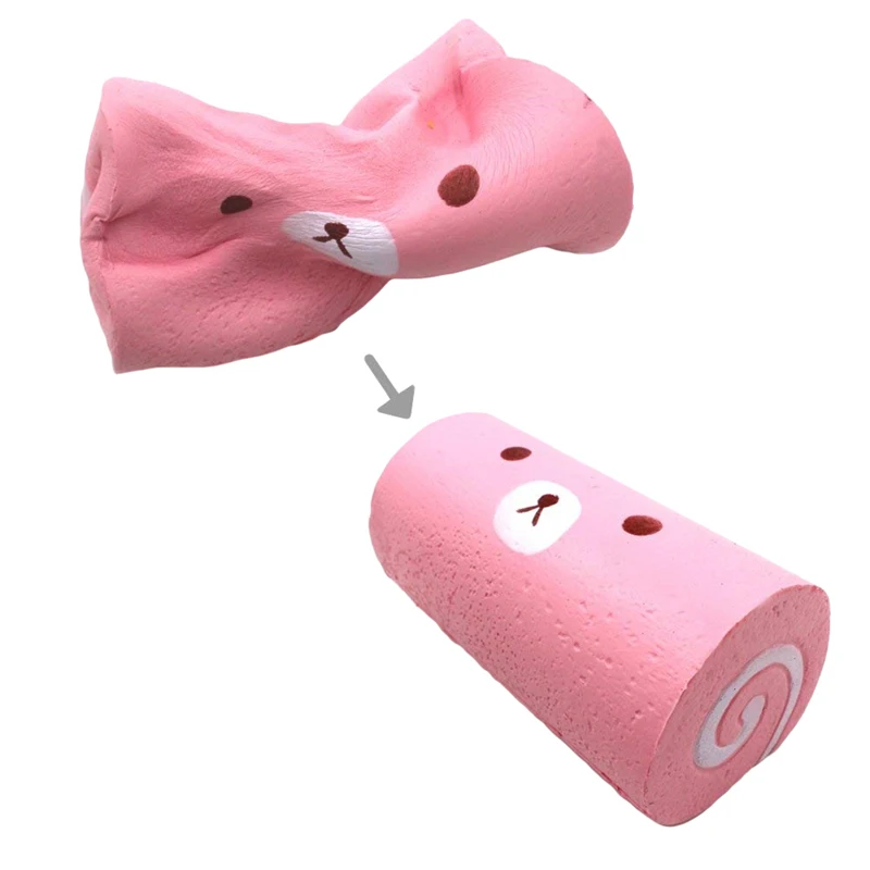 Новый дизайн Swiss Roll Торт Форма Моделирование игрушки замедлить рост Squeeze отскок