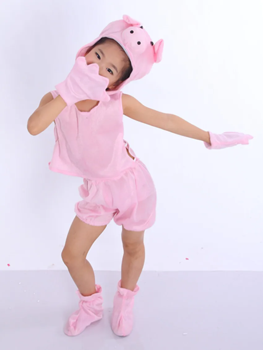 Espartilho Classical Ballet Tutu Dance Children's Clothing Costumes Cartoon Animal Suit Clothes Short Sleeved Pig Model |