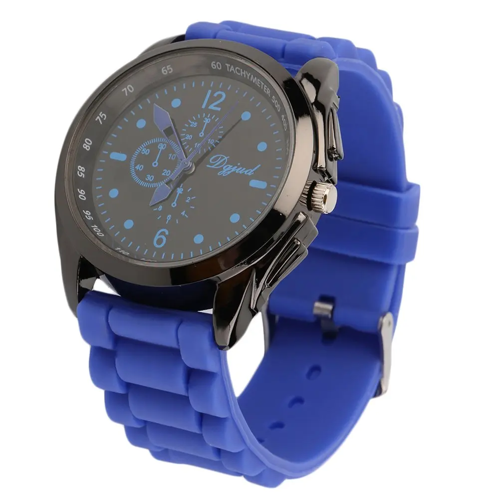 Модные часы унисекс с силиконовым ремешком аналоговые кварцевые спортивные