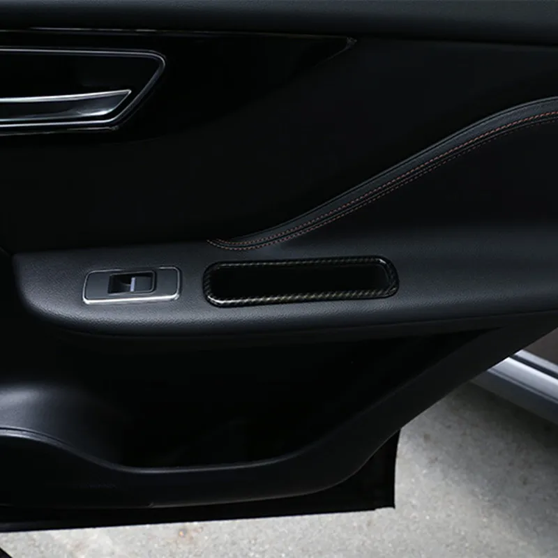 

Carbon Fiber Style Car Door Storage Box Frame Decoration Cover Trim For Jaguar F-PACE X761 2016-18 ABS 2pcs Modified Decals