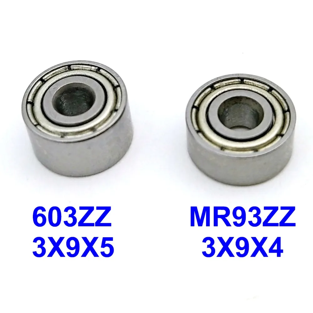 1 шт. DALUO подшипник 603ZZ 3X9X5 MR93ZZ 3X9X4 603Z 603 MR93 MR93Z Однорядный миниатюрный радиальный