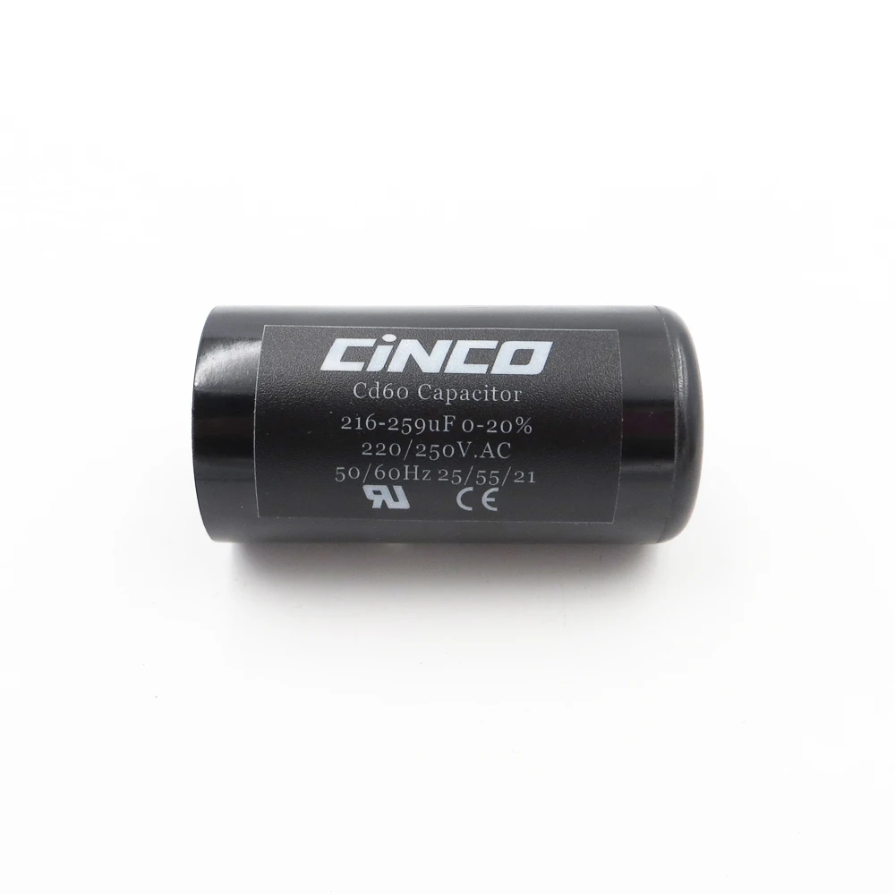 CD60 двигатель старт конденсаторы RV Пуск 216 259MFD 220V 250V 275V 259 mf uf компрессор HVAC