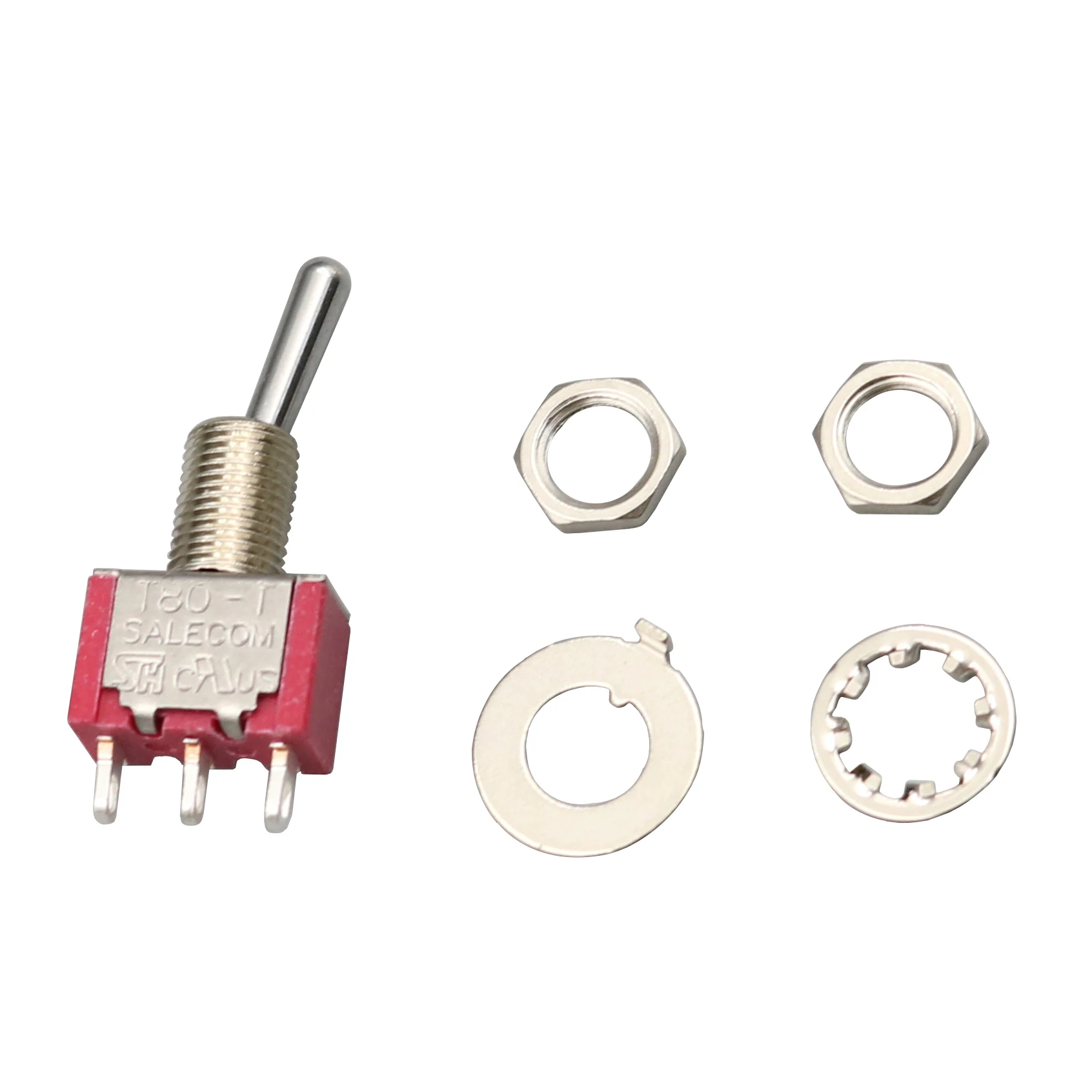 5 шт. SH T8013-S ON-ON поддерживает 2 положения 3Pin металлическая ручка мини тумблер SPDT |