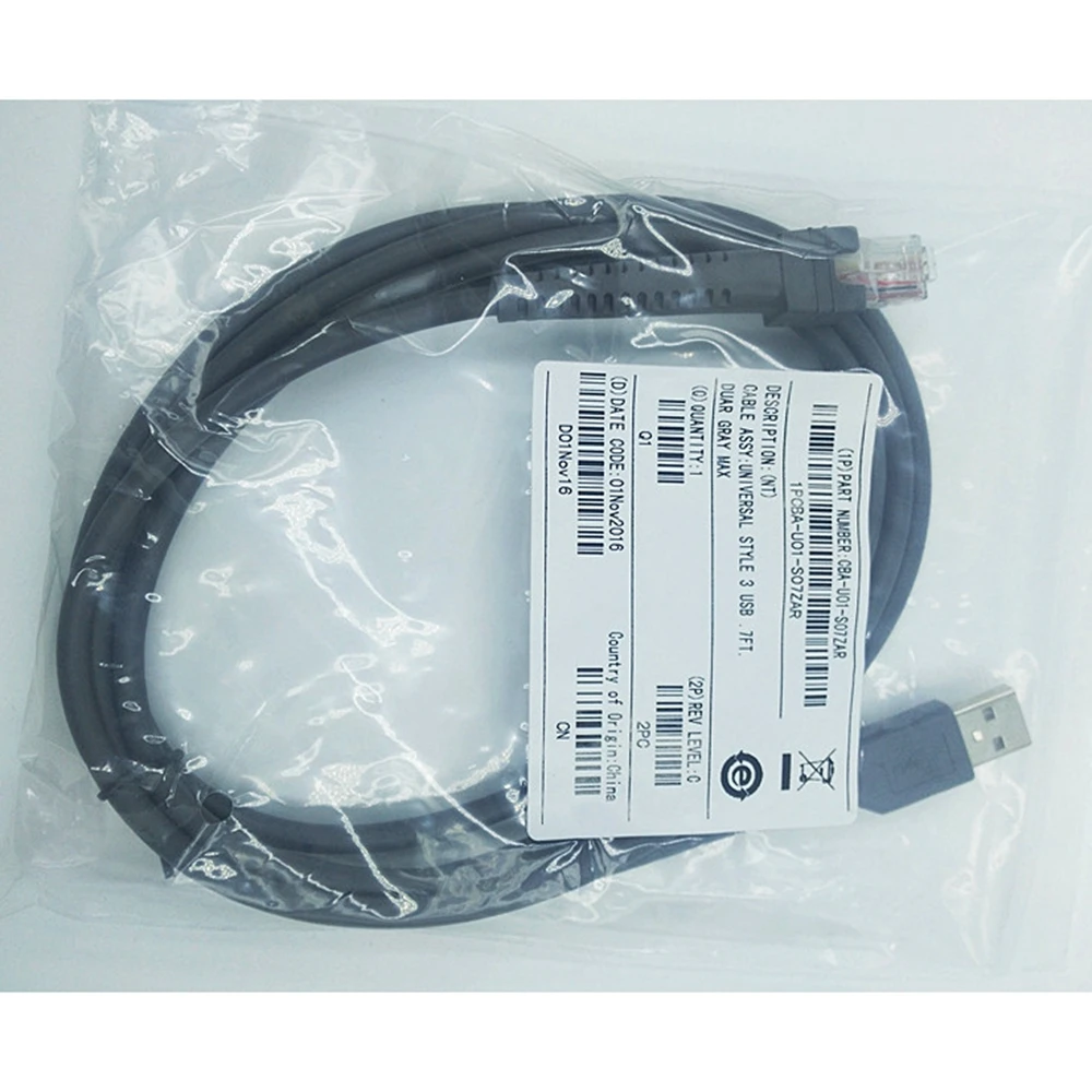 MLLSE USB кабель 2 м подходит для сканера штрих кода LS1203 LS2208 LS4208 CBA U01 S07ZAR CB0578|cable usb usb|usb