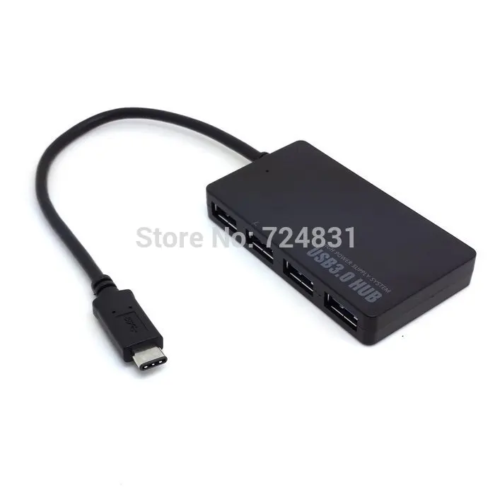 Zihan USB 3 1 Type C мультипортовый 4 портовый адаптер Hub высокого качества для ПК