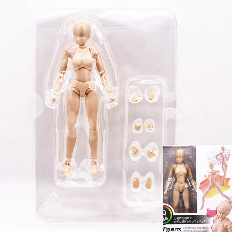 SHE Simple OPP SHFiguarts мульти-шарнир подвижное тело Кун/тело Чан тело-кун серый цвет черный ПВХ фигурка Коллекционная модель игрушки - Цвет: SHE Simple OPP
