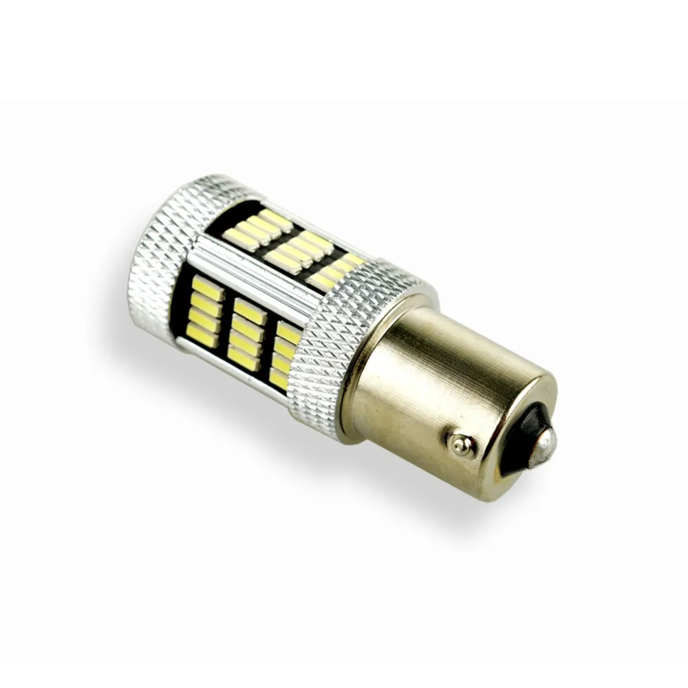 Автомобильный светодиодный Фонарь 1156/BA15S 4014 54 SMD белый DC 12 В P21W стоп сигнал Лампа