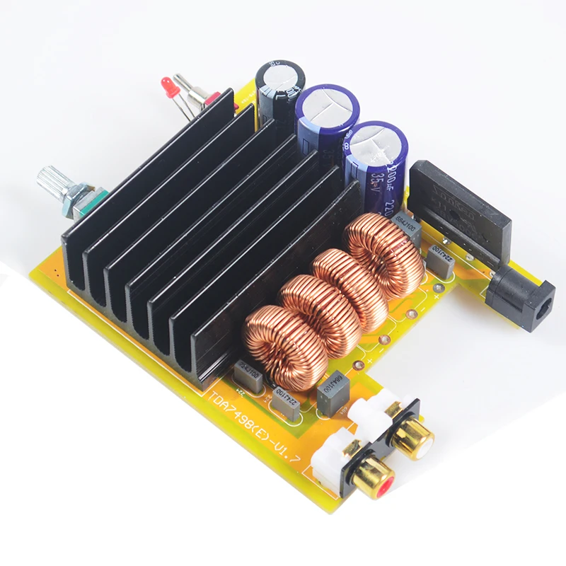 Новый K.GUSS KT 160 Class D 2 0 TDA7498E Hi Fi аудио цифровой усилитель мощности полная плата Вт *