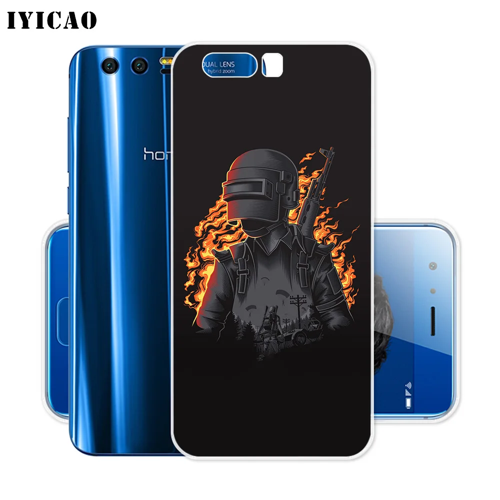 Iyicao PUBG игры мягкий силиконовый чехол для huawei Y9 Y7 Y6 Prime Honor 8C 8X8 9 10 Lite 7X 7C 6A 7A Pro крышка