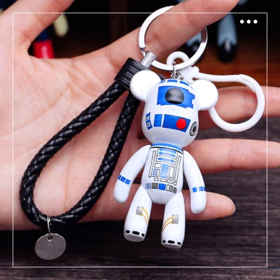 11A Bomgom мультфильм Popobe хмурый медведь плюшевый медведь милый брелок автомобильный держатель для ключей сумка держатель с подвеской смола брелок кулон F6 - Цвет: 11A