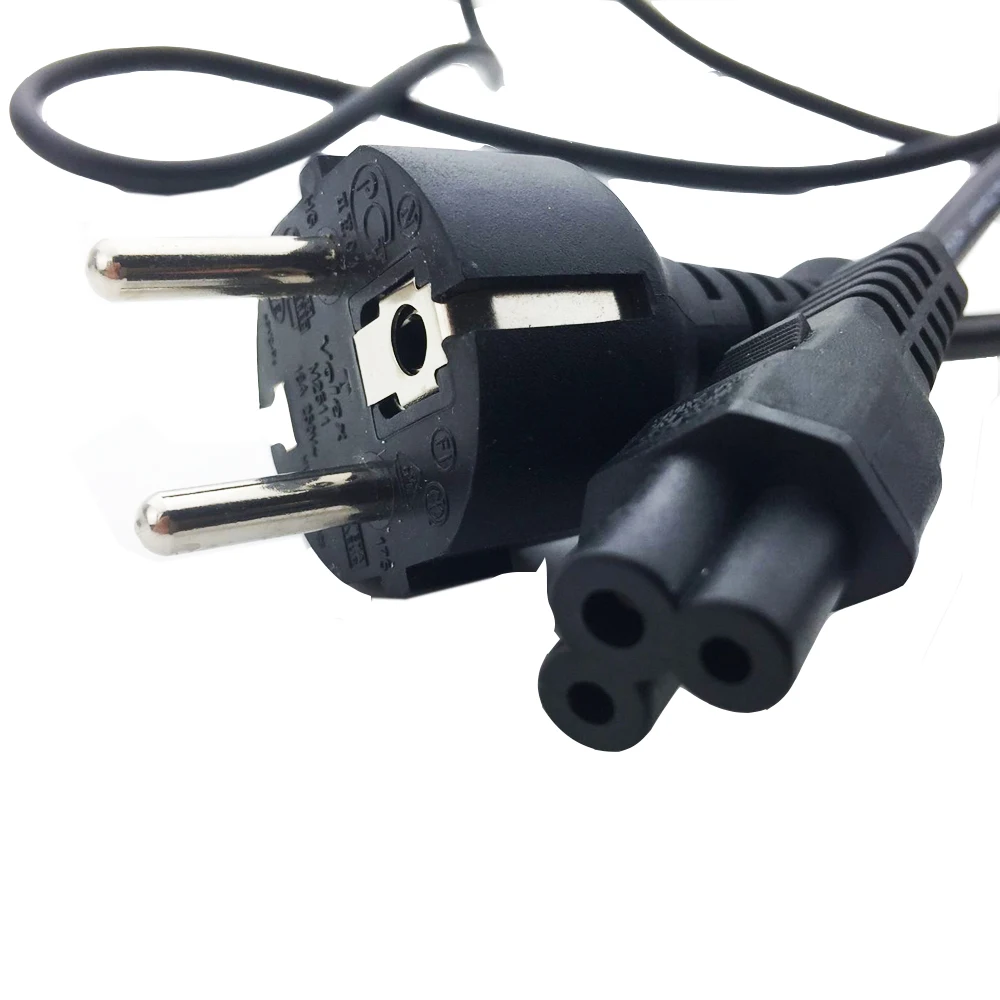 ЕС C5 2 Pin КЛЕВЕР лист сетевой кабель зарядное устройство Шнур питания IEC Микки Маус