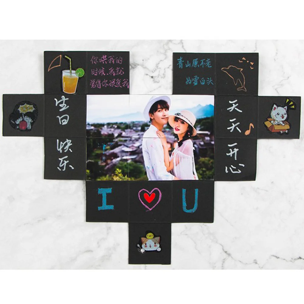 Подарочная коробка DIY коробка для хранения фотоальбома День Святого Валентина сюрприз Подарочная коробка романтическая пара креативный подарок свадебные подарки