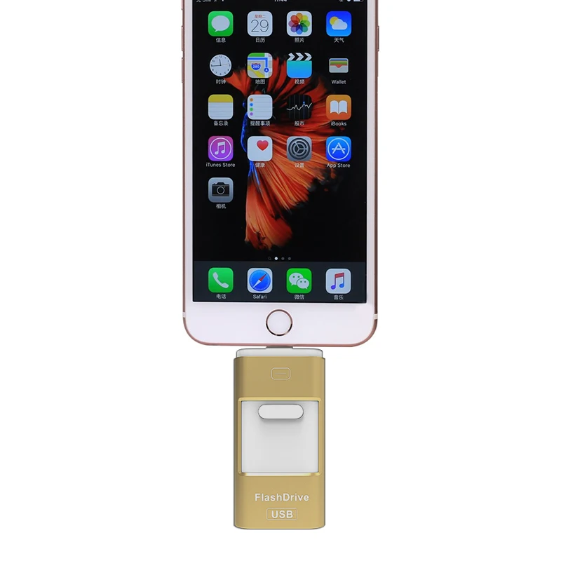 Usb флеш накопитель для iPhone 5 5S 6 Plus S 7 8 X iPad Android Phone Otg (micro USB) Lightning USB 3 в 1|flash drive|usb flash