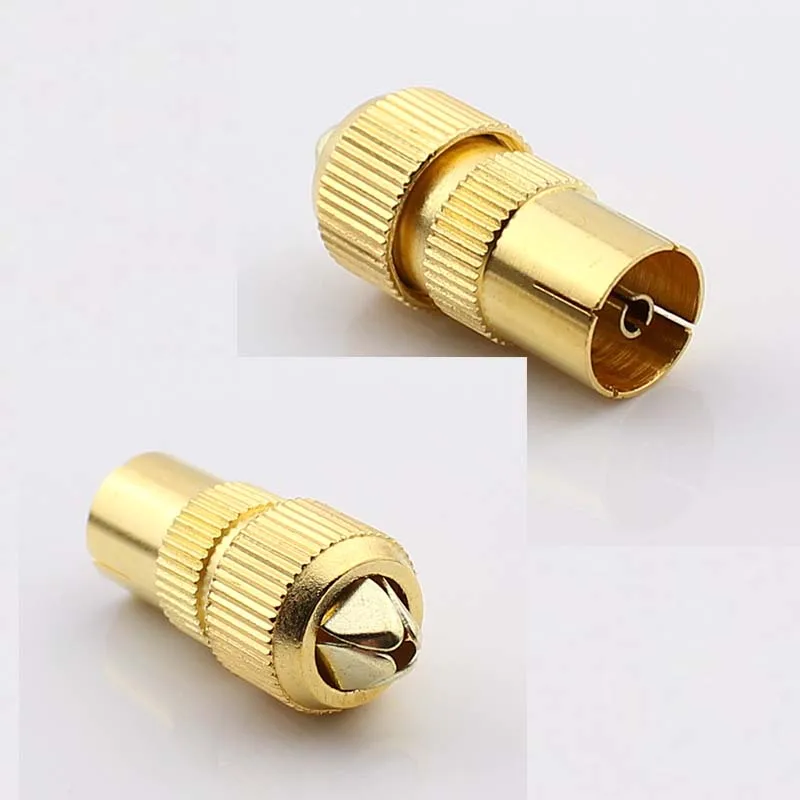 Позолоченный PAL гнездовой разъем для ТВ Антенный RF антенный коаксиальный кабель