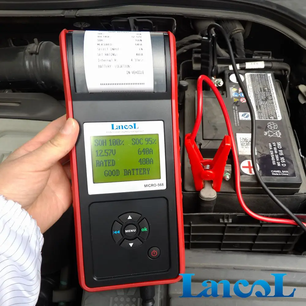 Диагностический инструмент тестер анализатор аккумулятора автомобиля