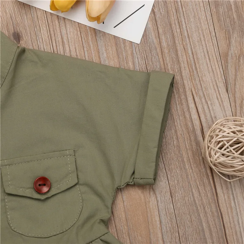 2019 Baby Girl Dress Summer Kid Clothes Button Tutu Casual Outfit Toddler Children Clothing 1-6T | Детская одежда и обувь