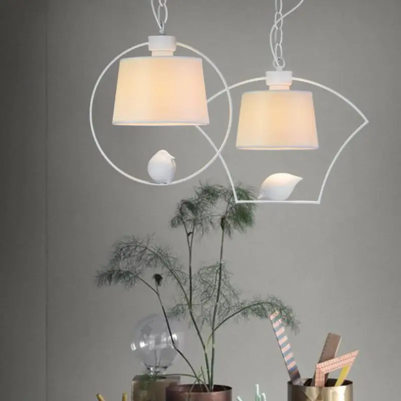 современная птица висит лампа бежевый оттенок Новый китайский стиль Спальня