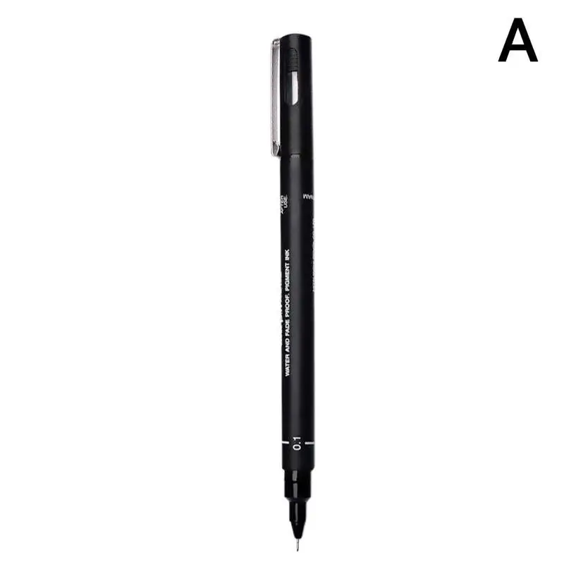 1 шт. Fineliner Pigma Micron ручка для рисования 005 01 02 03 05 08 водостойкая ручка для Аниме комиксов не цветущий прочный художественный маркер - Цвет: A