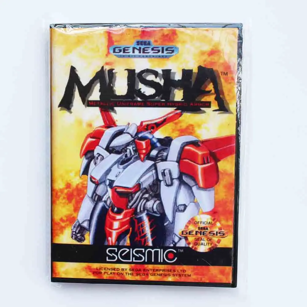 Игровой картридж Musha 16 бит MD игровая карта с розничной коробкой для Sega Mega Drive Genesis |