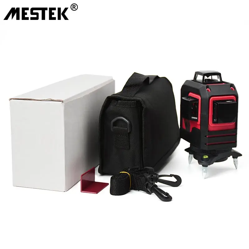 Лазерный уровень MESTEK 12 линий 3D Нивелир автонивелир 360 самонивелирующийся нивелир