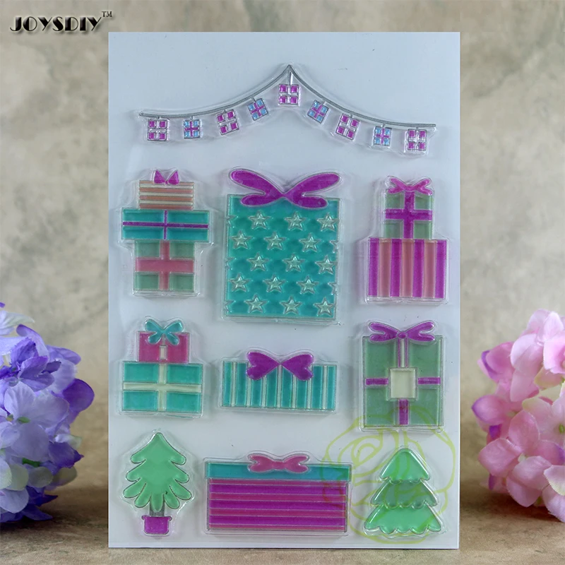 Много подарок на день рождения коробка праздник дерево записки DIY карт фото